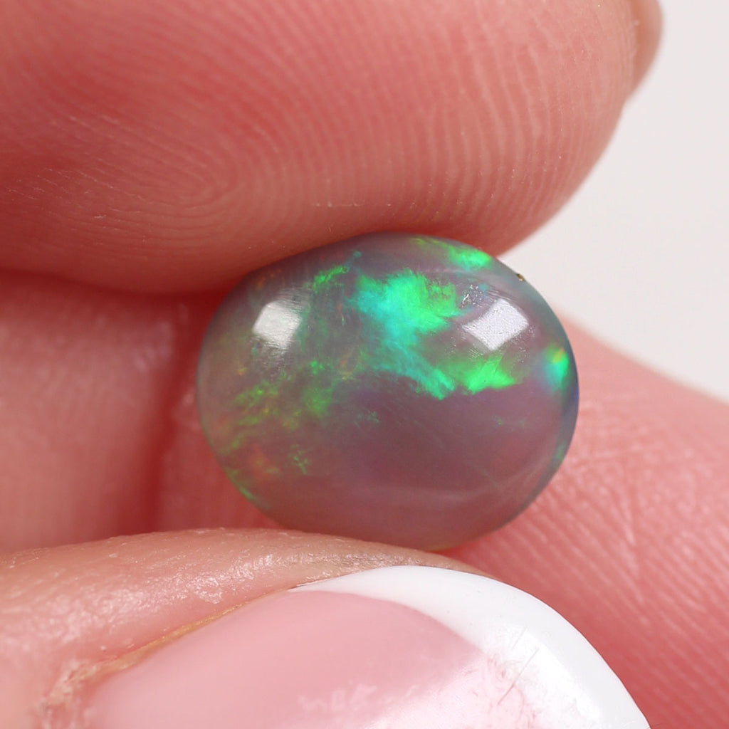 2ct Dark Crystal Opal - 8.5 x 10 x 4mm