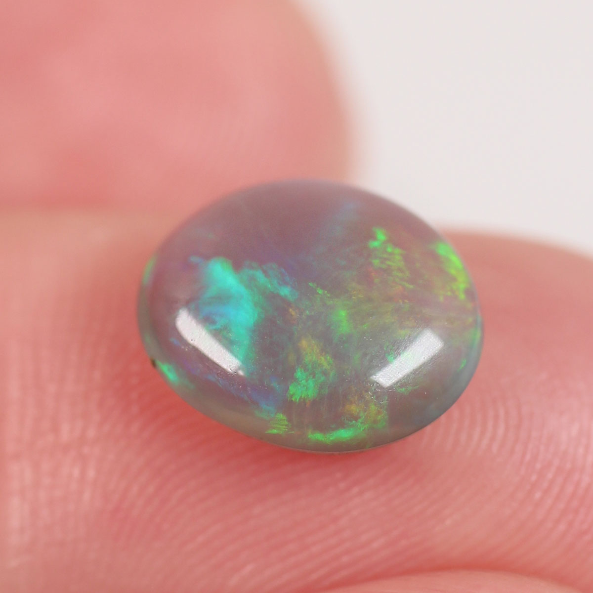 2ct Dark Crystal Opal - 8.5 x 10 x 4mm