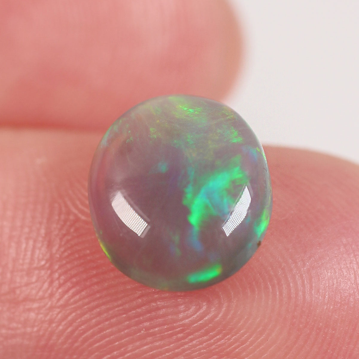 2ct Dark Crystal Opal - 8.5 x 10 x 4mm