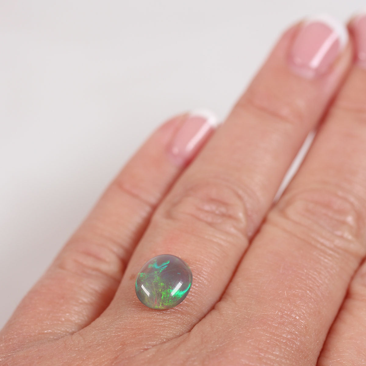 2ct Dark Crystal Opal - 8.5 x 10 x 4mm