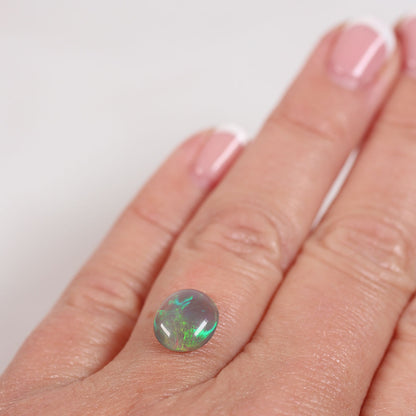 2 ct Dark Crystal Opal - 8.5 x 10 x 4mm