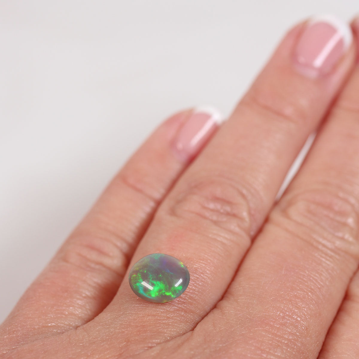 2ct Dark Crystal Opal - 8.5 x 10 x 4mm