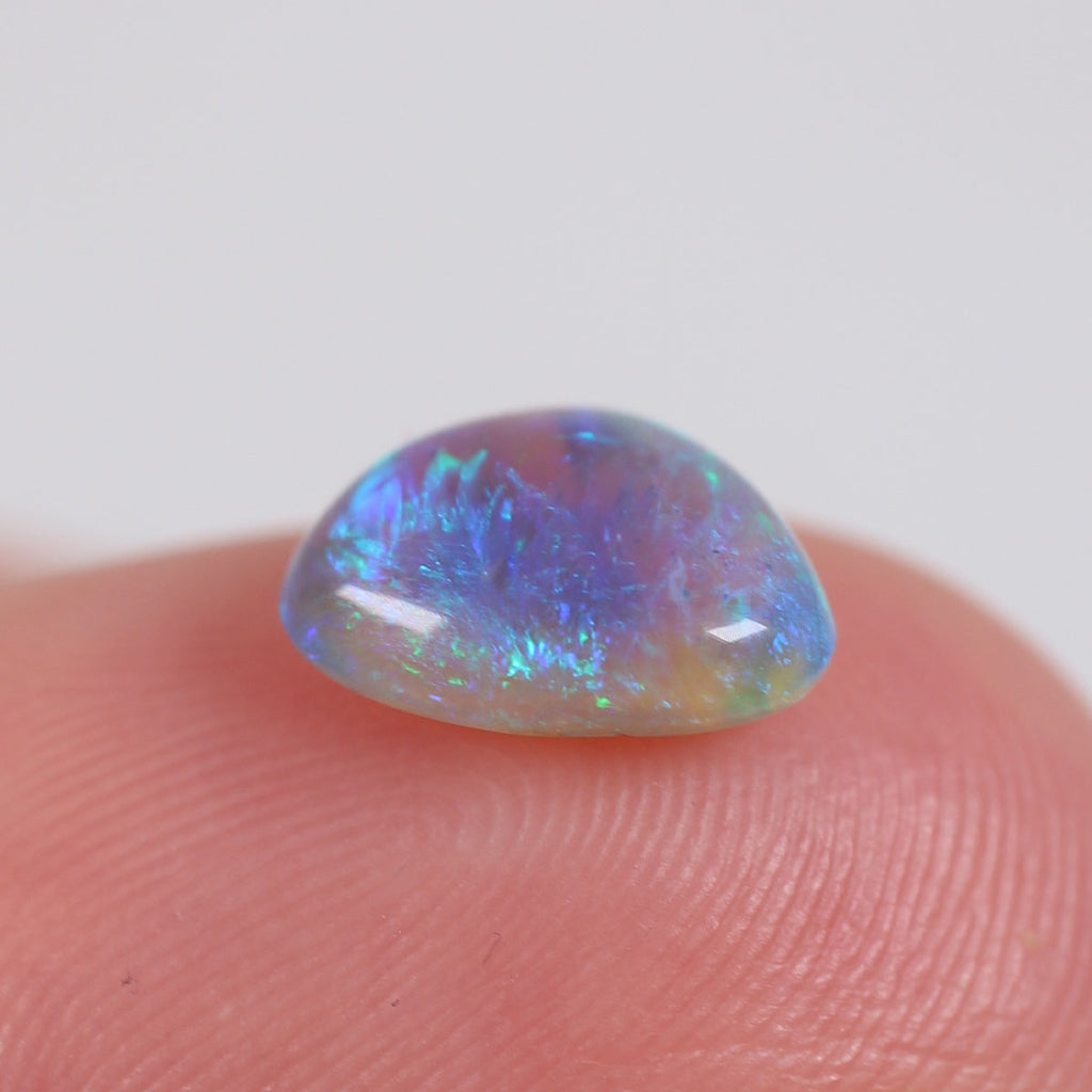 1ct Dark Crystal Opal - 7 x 8.5 x 3mm