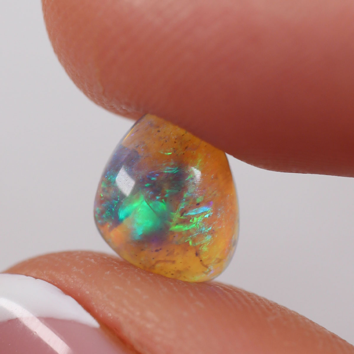 1ct Dark Crystal Opal - 7 x 8.5 x 3mm