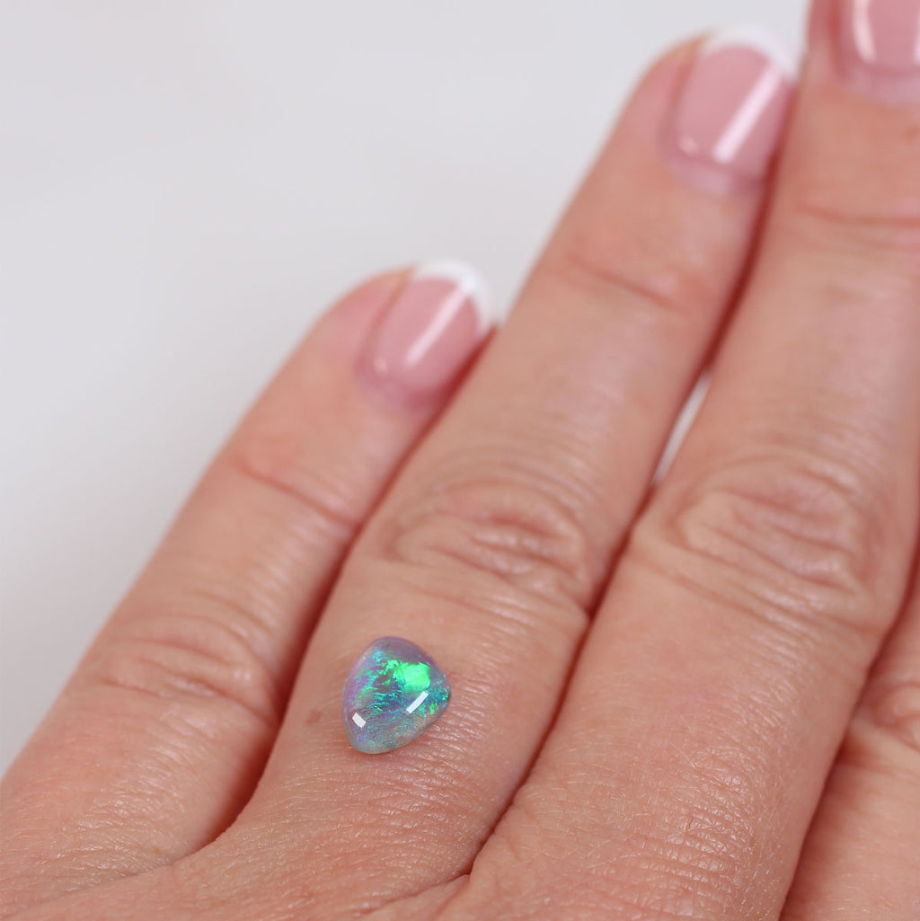 1ct Dark Crystal Opal - 7 x 8.5 x 3mm