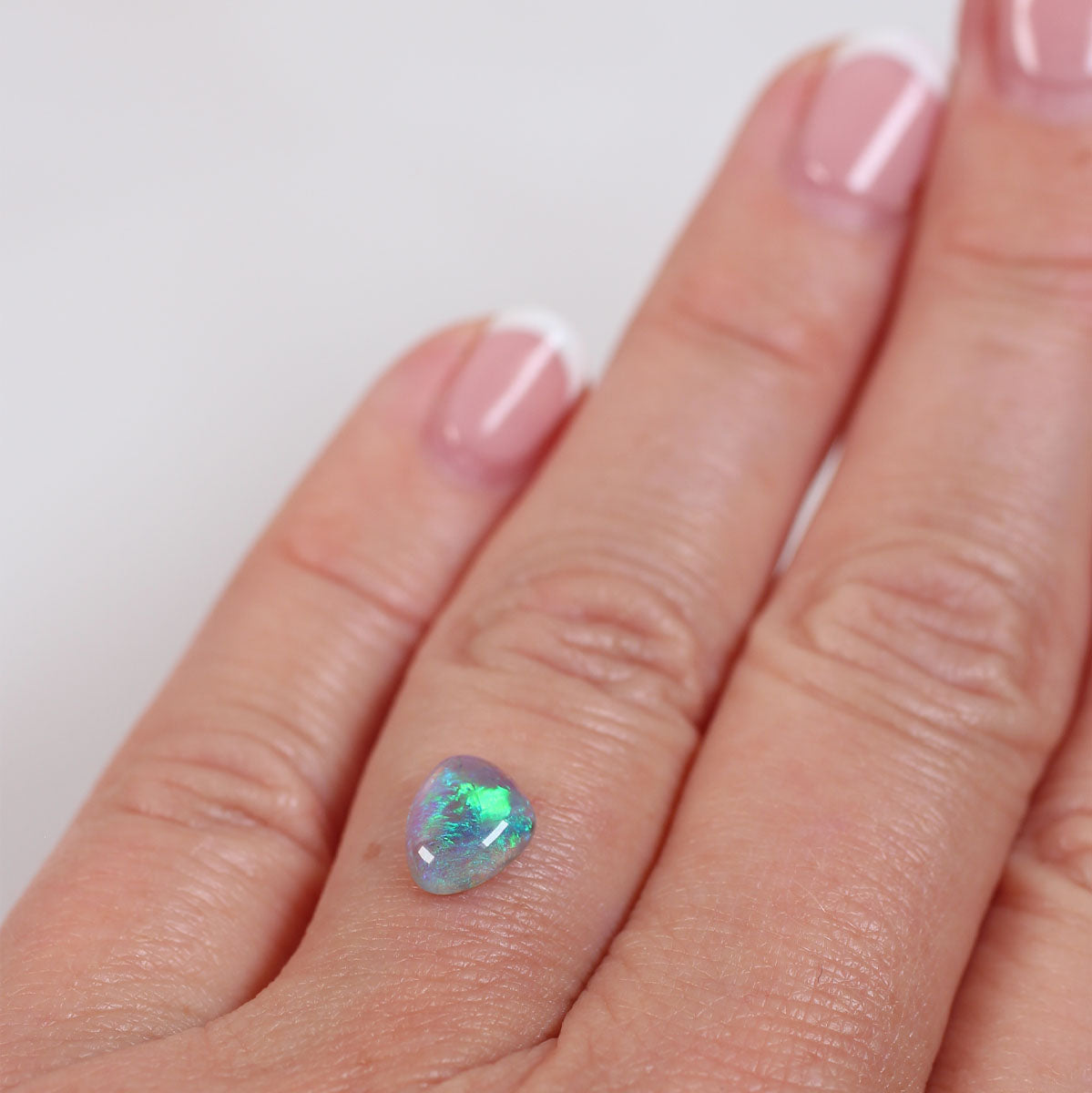 1ct Dark Crystal Opal - 7 x 8.5 x 3mm