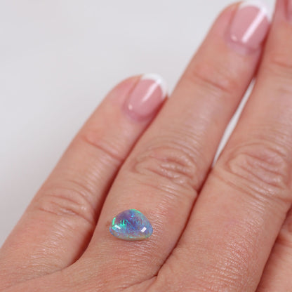 1 ct Dark Crystal Opal - 7 x 8.5 x 3mm