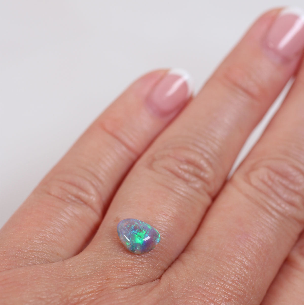 1 ct Dark Crystal Opal - 7 x 8.5 x 3mm