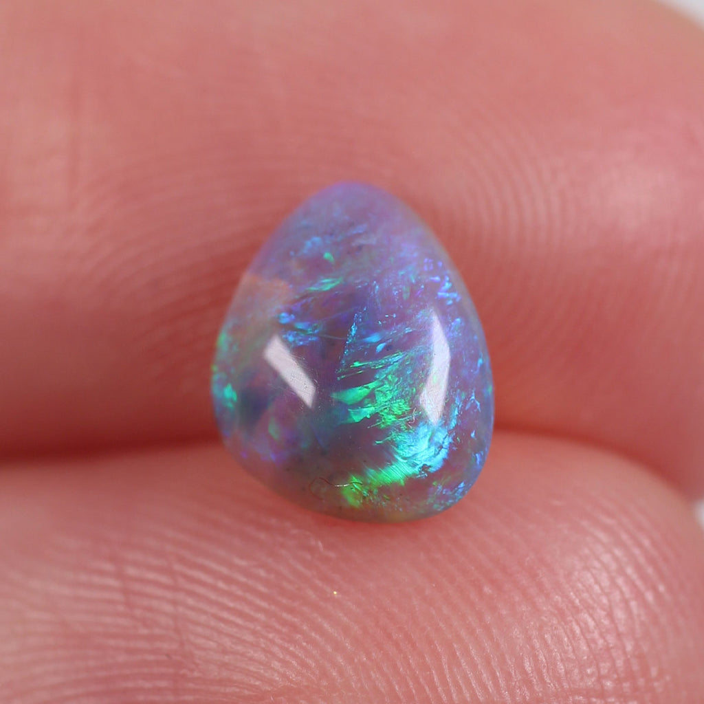 1ct Dark Crystal Opal - 7 x 8.5 x 3mm