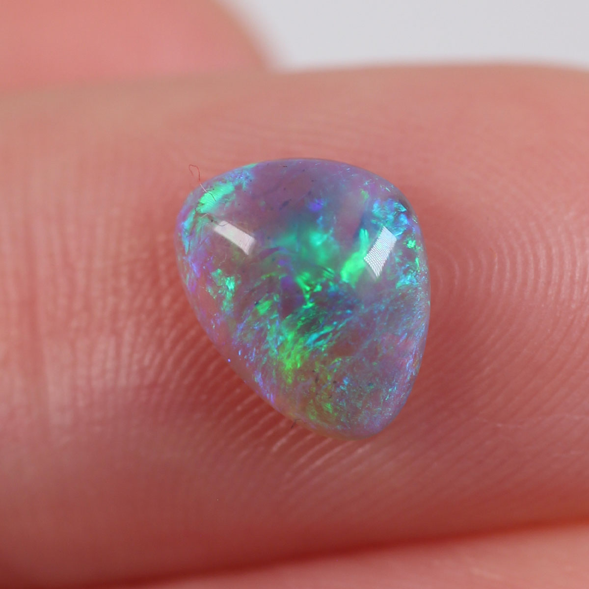 1 ct Dark Crystal Opal - 7 x 8.5 x 3mm