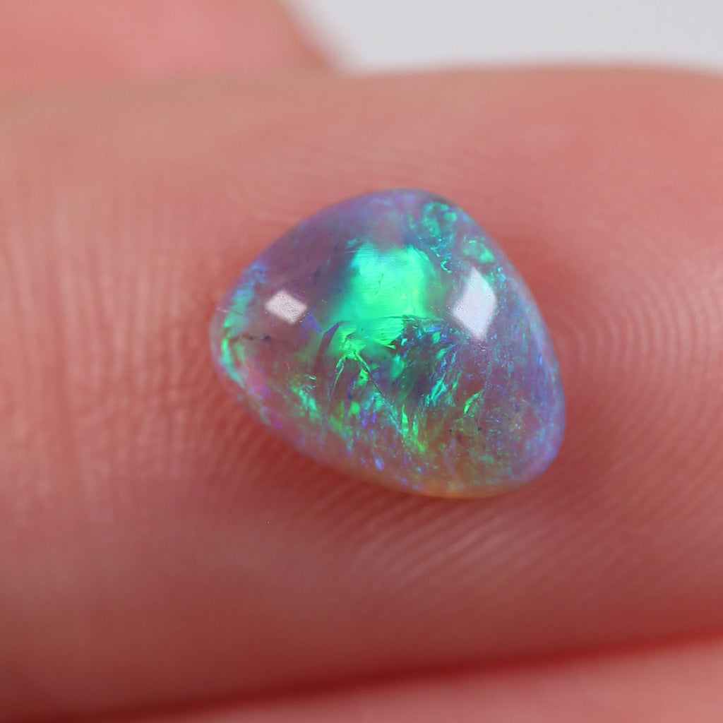 1ct Dark Crystal Opal - 7 x 8.5 x 3mm