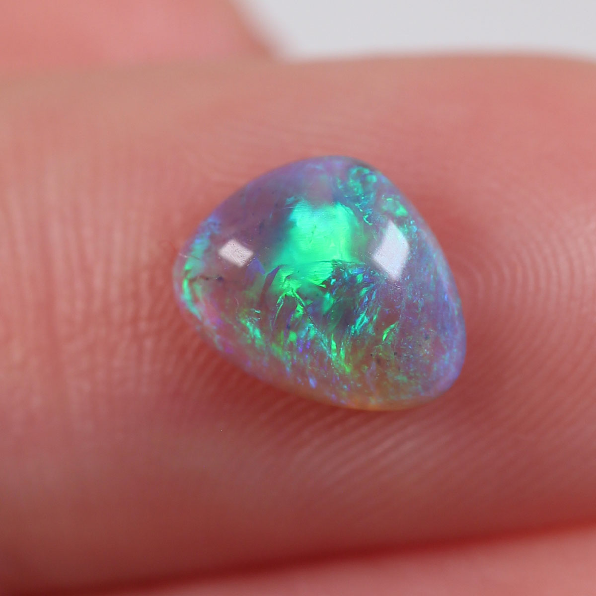 1ct Dark Crystal Opal - 7 x 8.5 x 3mm