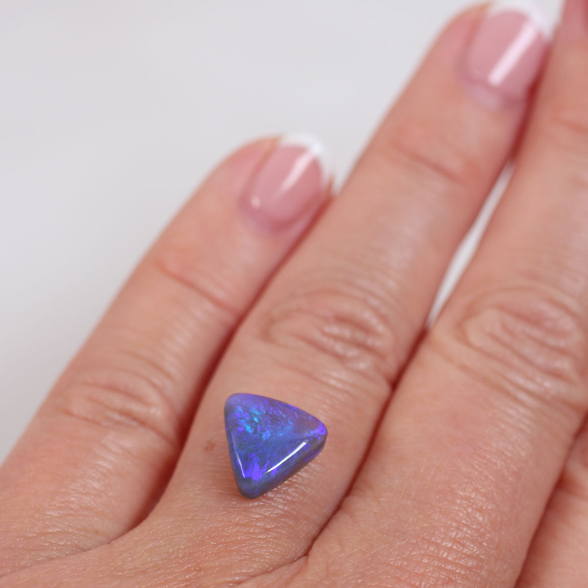 2.7 ct Dark Crystal Opal - 10.5 x 10.5 x 4.5mm