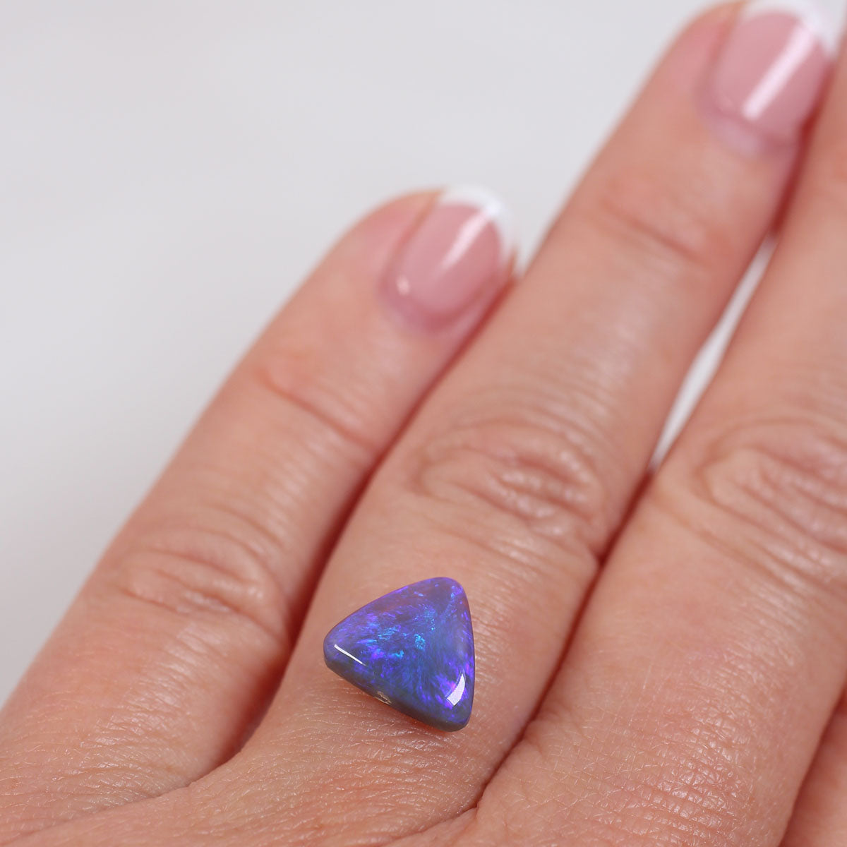 2.7 ct Dark Crystal Opal - 10.5 x 10.5 x 4.5mm