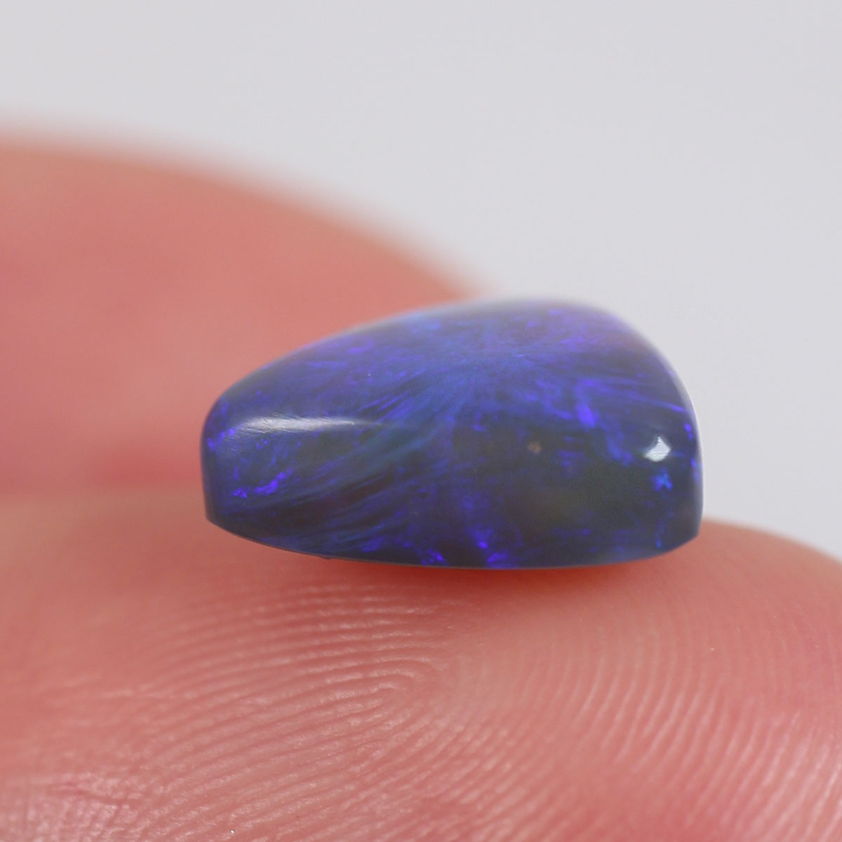 2.7 ct Dark Crystal Opal - 10.5 x 10.5 x 4.5mm
