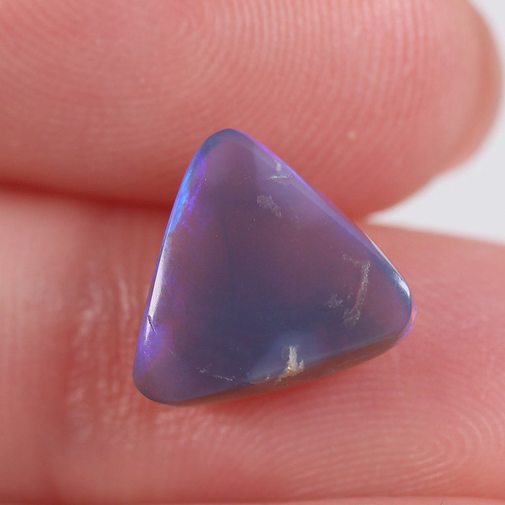 2.7ct Dark Crystal Opal - 10.5 x 10.5 x 4.5mm