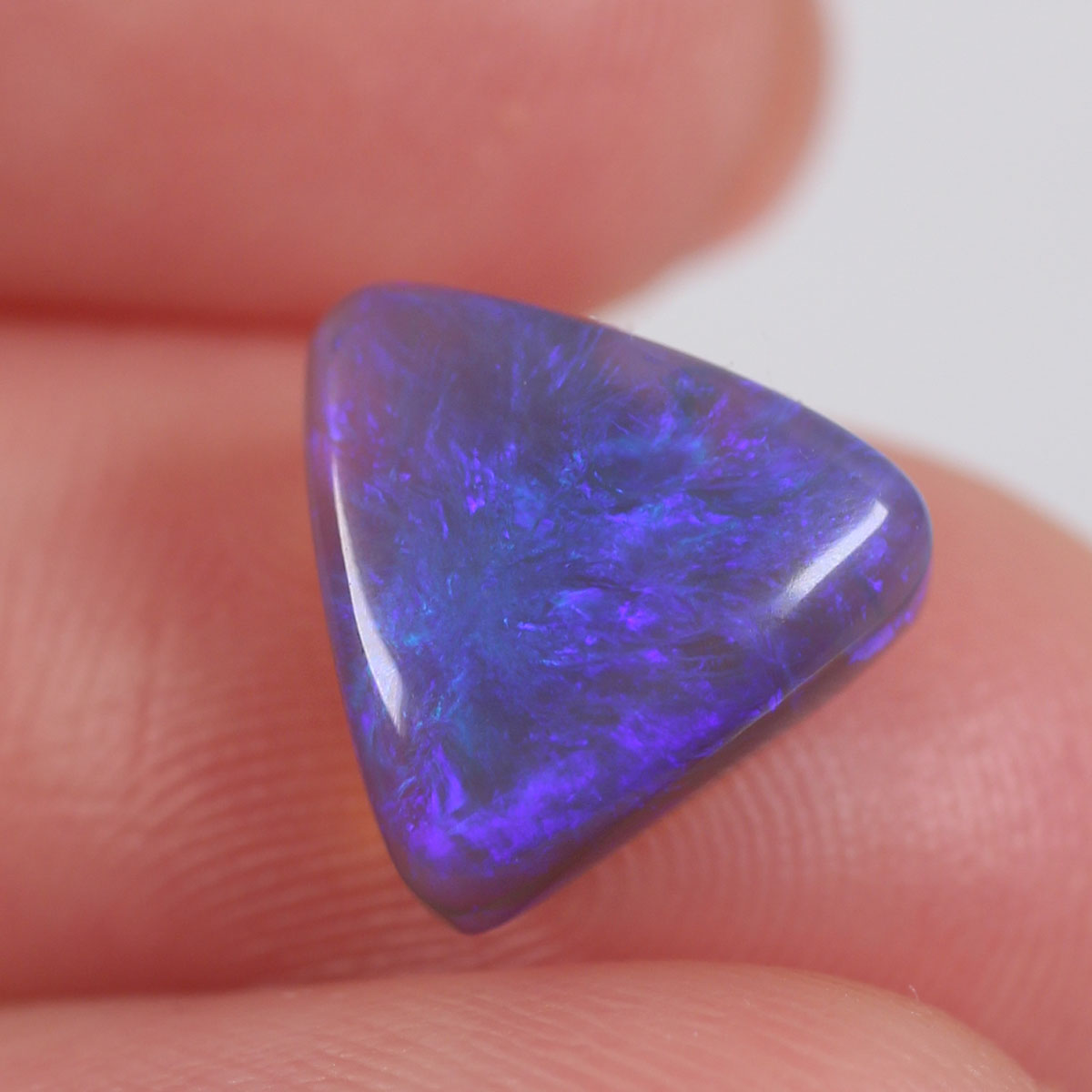 2.7 ct Dark Crystal Opal - 10.5 x 10.5 x 4.5mm