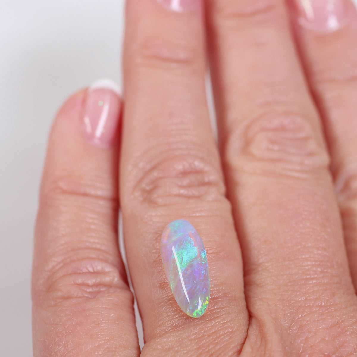 2.02ct Double Sided Crystal Opal - 6.7 x 16 x 3.3mm