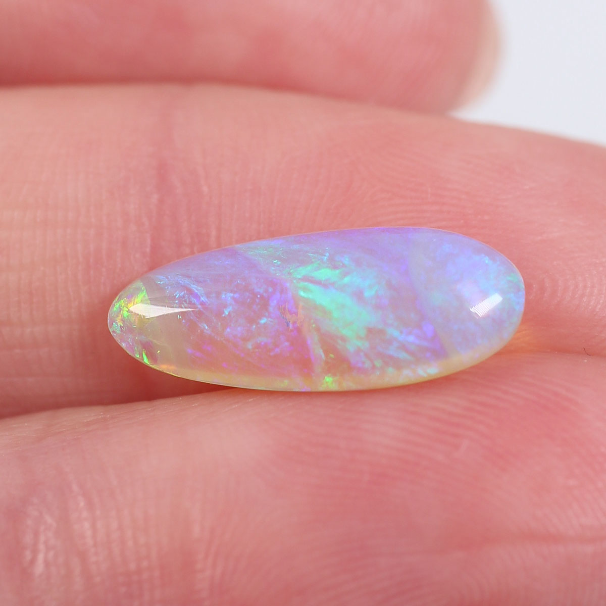 2.02ct Double Sided Crystal Opal - 6.7 x 16 x 3.3mm