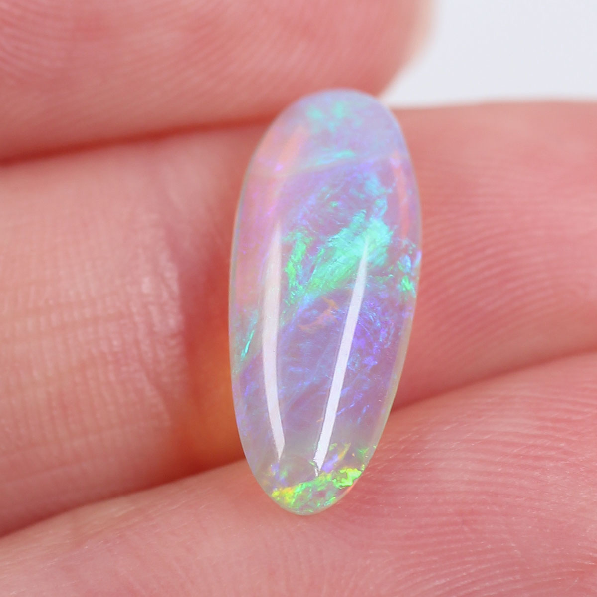 2.02ct Double Sided Crystal Opal - 6.7 x 16 x 3.3mm