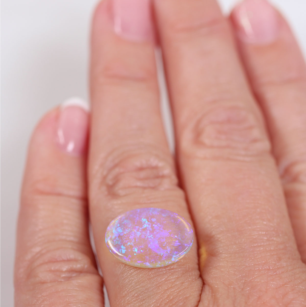 3ct Double Sided Crystal Opal - 11.5 x 15 x 2.5mm