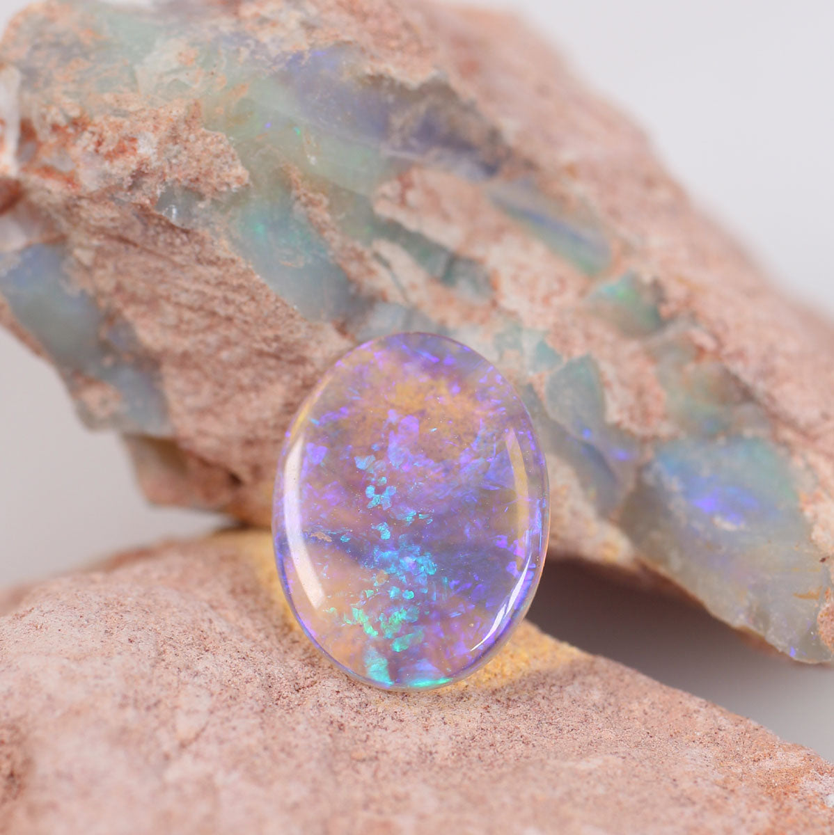 3ct Double Sided Crystal Opal - 11.5 x 15 x 2.5mm