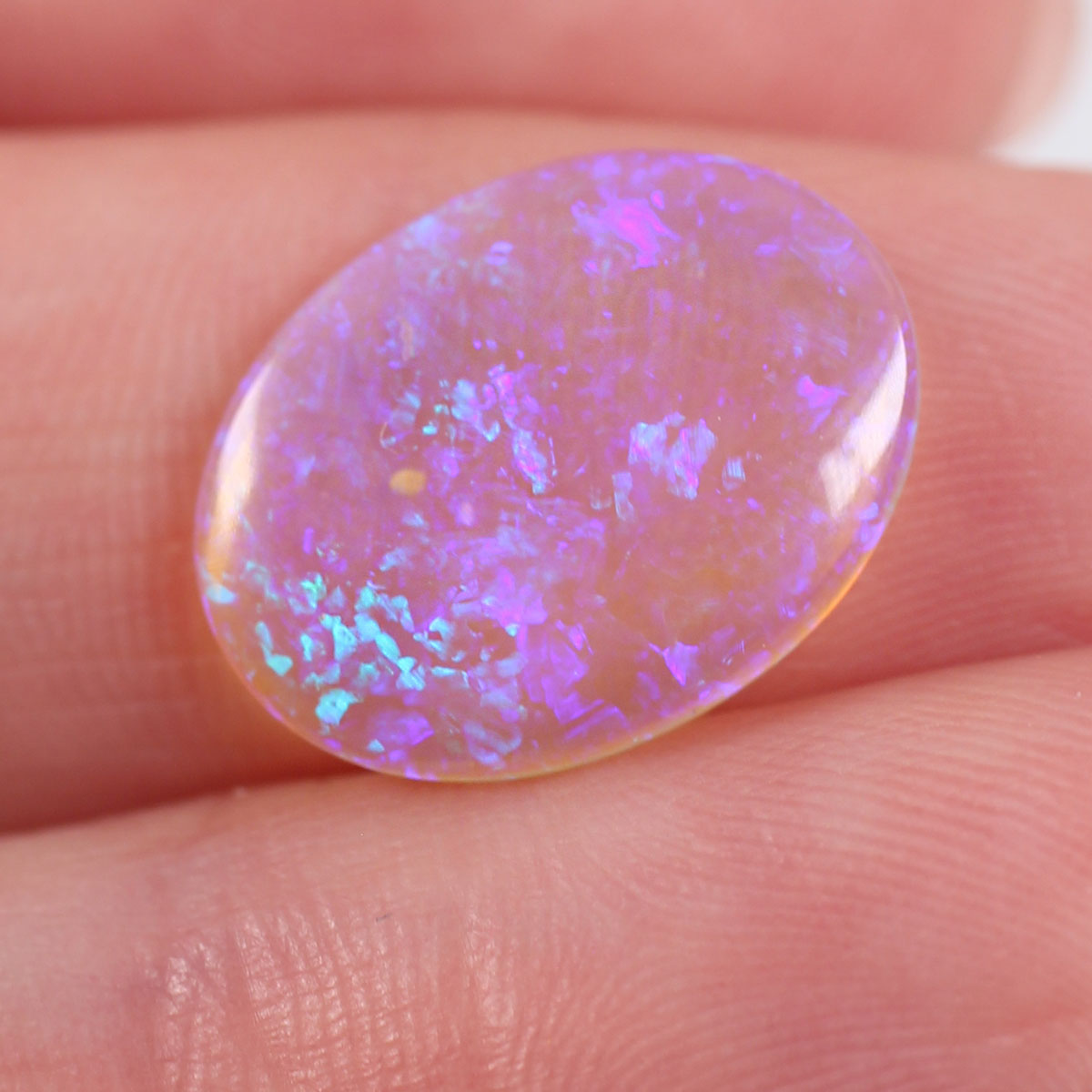 3ct Double Sided Crystal Opal - 11.5 x 15 x 2.5mm