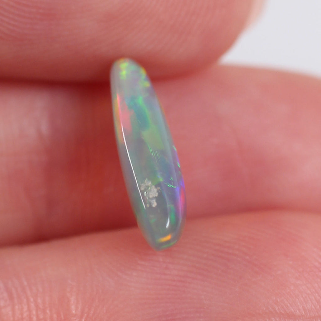 2.27ct Dark Crystal Opal - 8 x 13.7 x 3.5mm