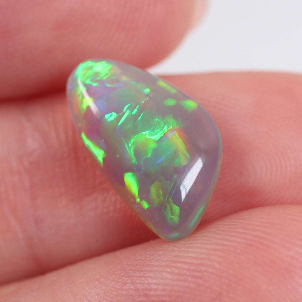 2.27ct Dark Crystal Opal - 8 x 13.7 x 3.5mm