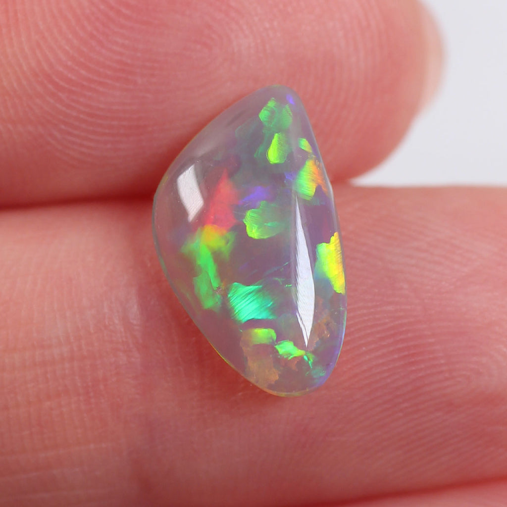 2.27ct Dark Crystal Opal - 8 x 13.7 x 3.5mm