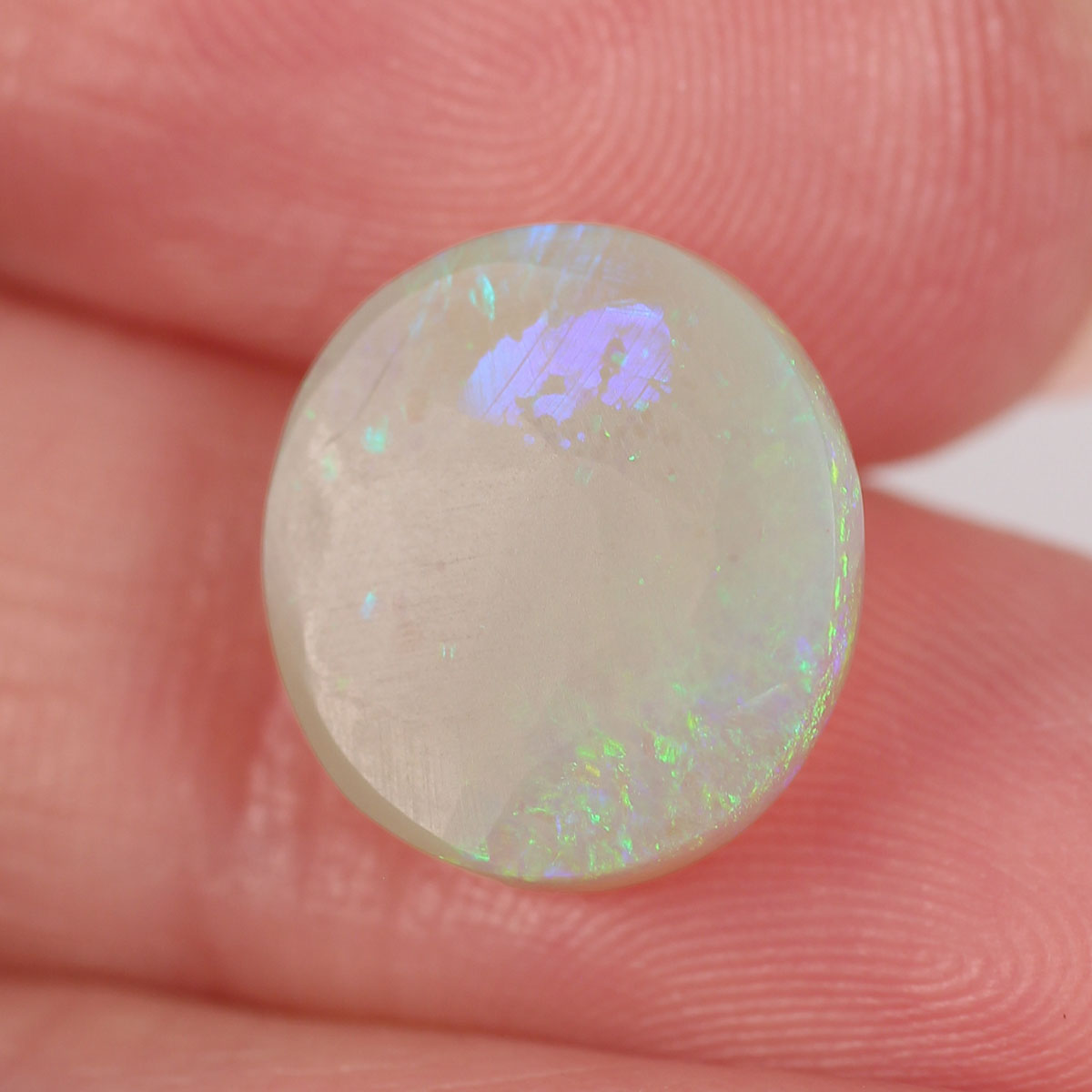 3.60ct Dark Crystal Opal - 11 x 12 x 4mm