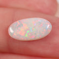 Coober Pedy Light Opal 2.09ct Natural Solid Green Orange Floral Oval Gem - 7.5 x 14.5 x 3mm