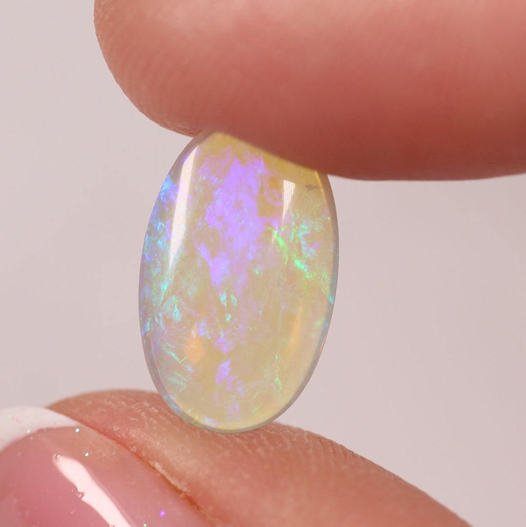 2.56ct Double Sided Crystal Opal - 9 x 14.5 x 4mm