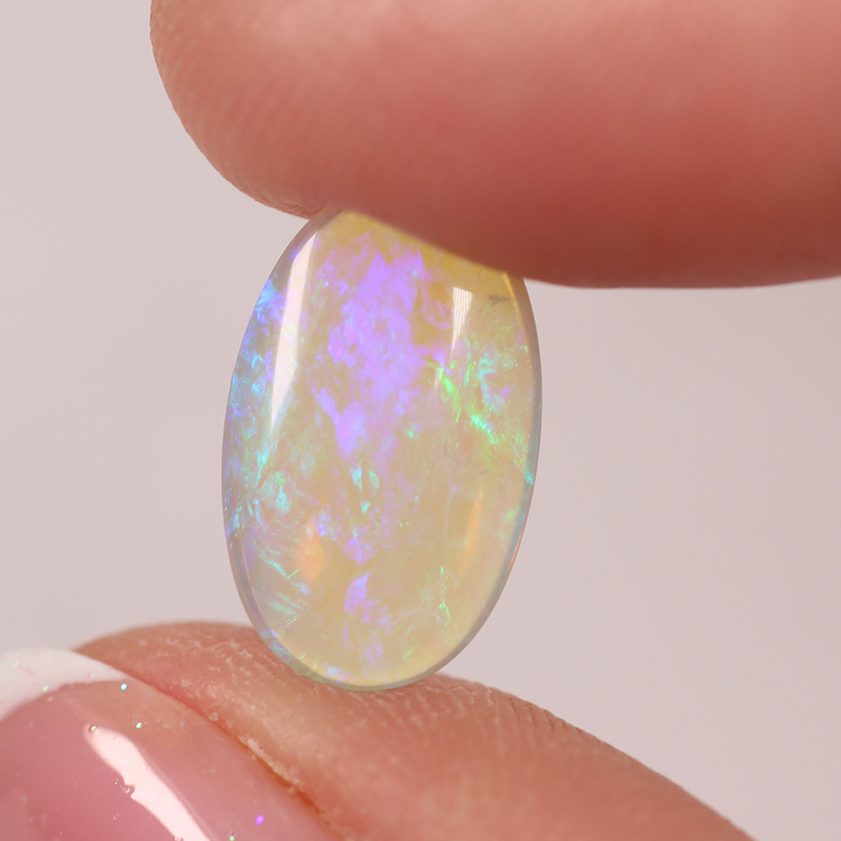 2.56ct Double Sided Crystal Opal - 9 x 14.5 x 4mm