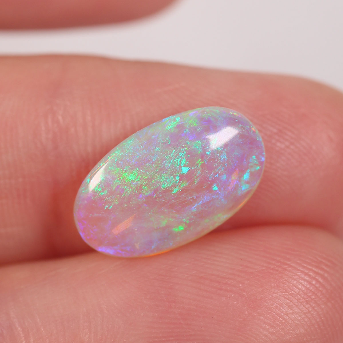 2.56ct Double Sided Crystal Opal - 9 x 14.5 x 4mm