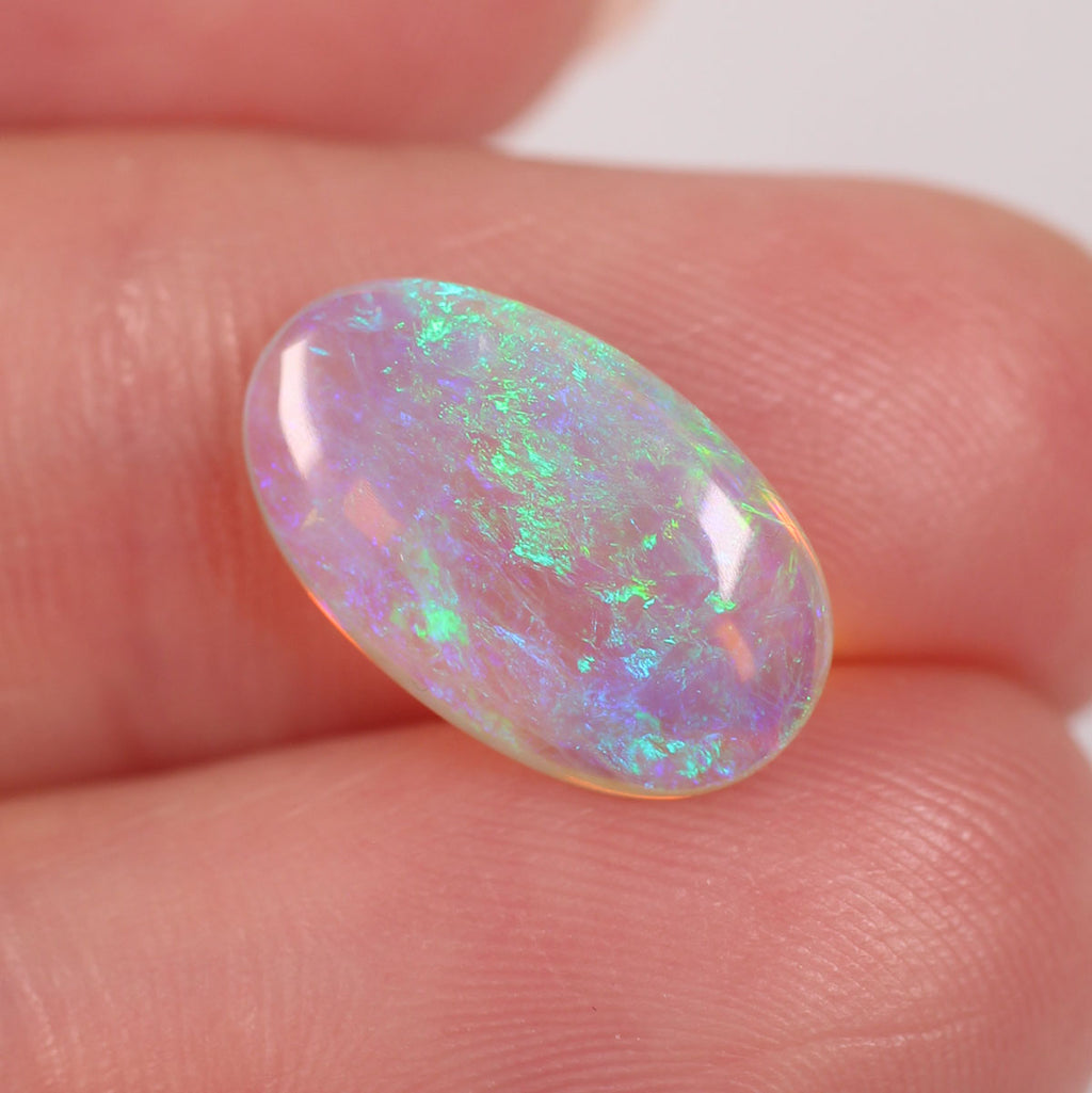 2.56ct Double Sided Crystal Opal - 9 x 14.5 x 4mm