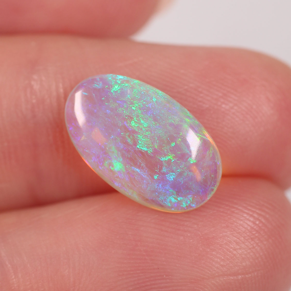 2.56ct Double Sided Crystal Opal - 9 x 14.5 x 4mm