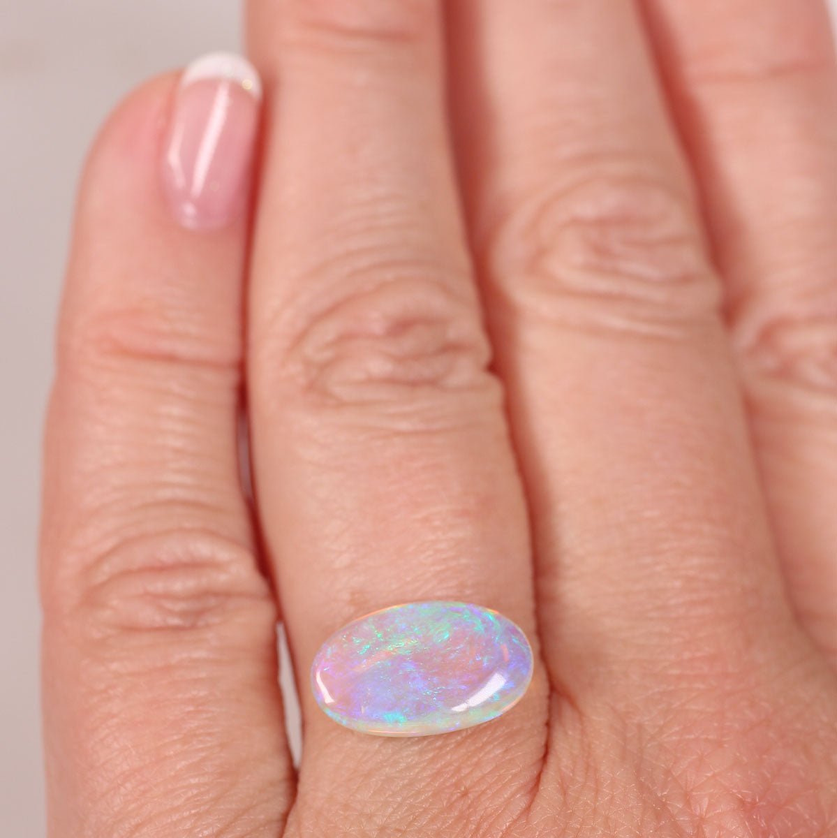 2.56ct Double Sided Crystal Opal - 9 x 14.5 x 4mm