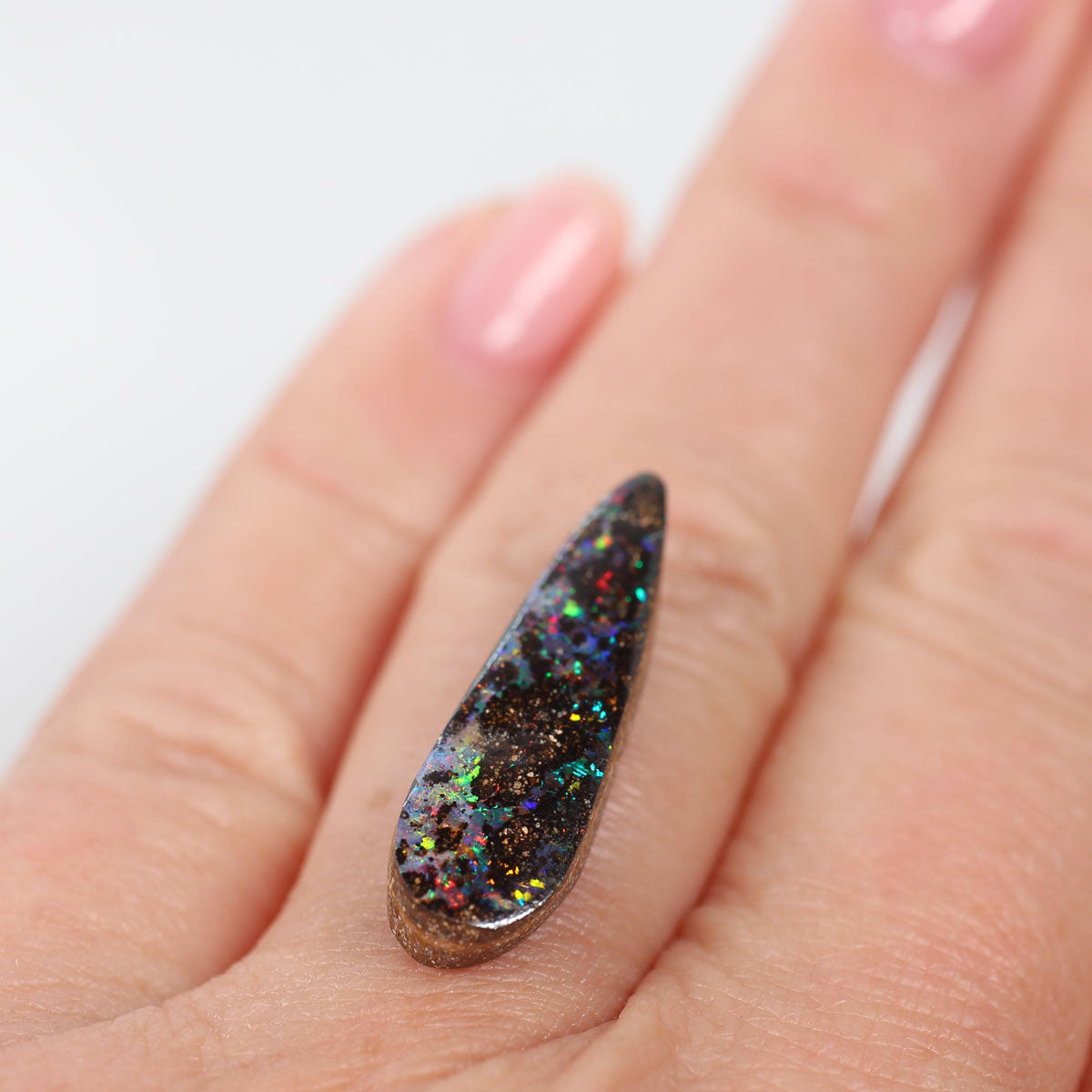 7.24 ct Boulder Opal - 7.5 x 25 x 4.5mm