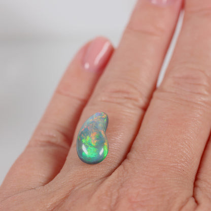 3.81ct Dark Opal - 8 x 15.2 x 5.6mm