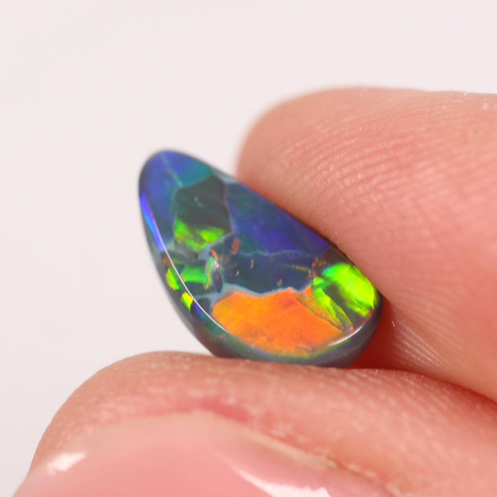 1.76ct Black Opal - 6.5 x 12 x 3.4mm