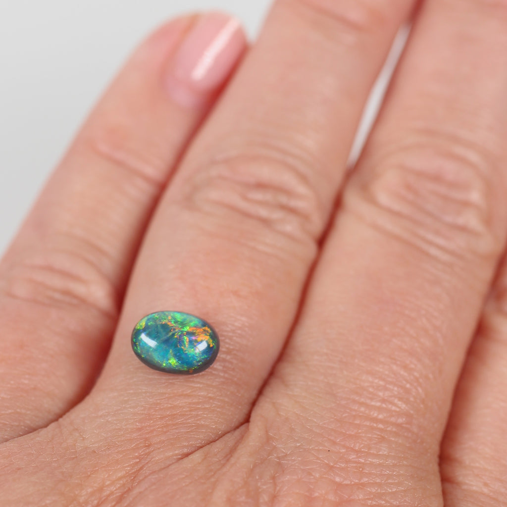 1.42ct Black Opal - 6 x 8.5 x 4.5mm