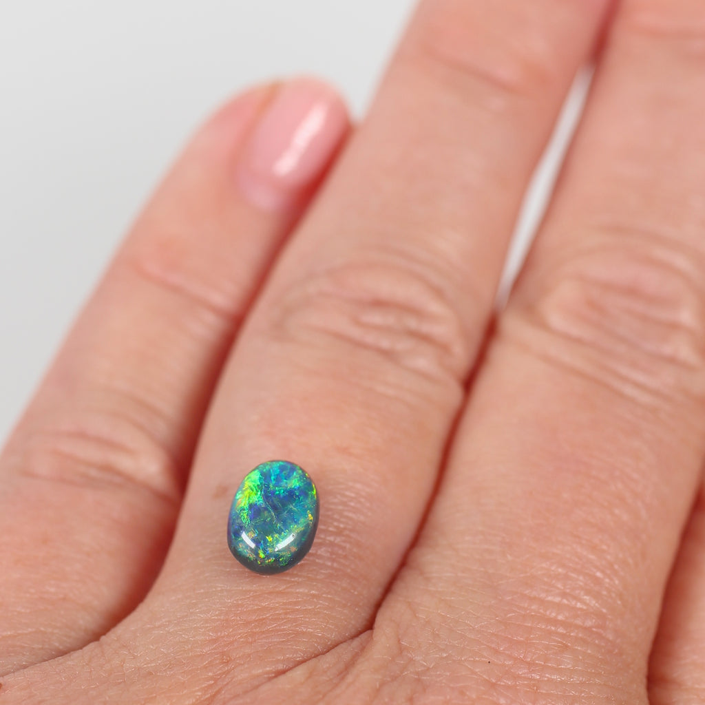 1.42ct Black Opal - 6 x 8.5 x 4.5mm