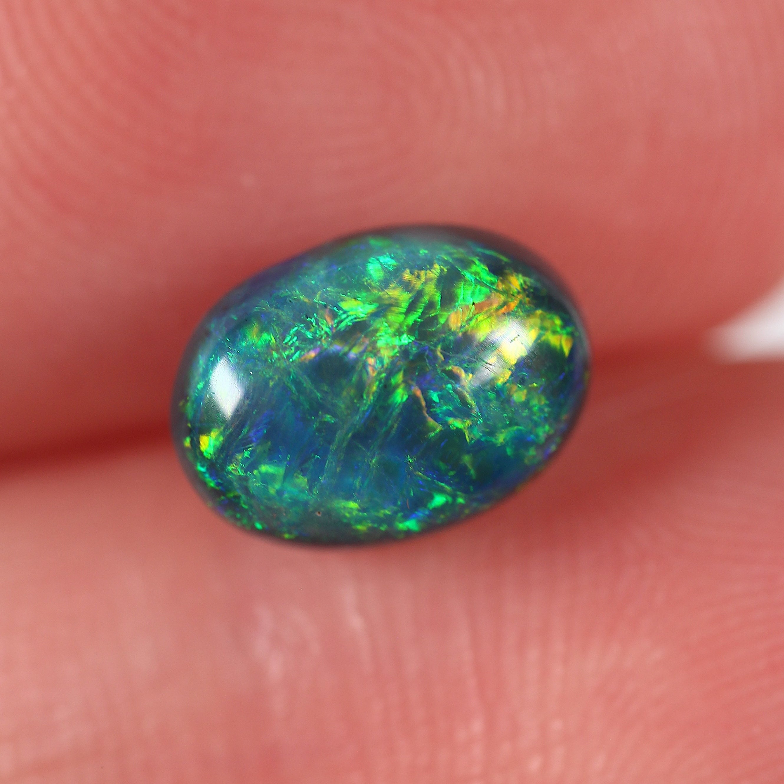 1.42ct Black Opal - 6 x 8.5 x 4.5mm