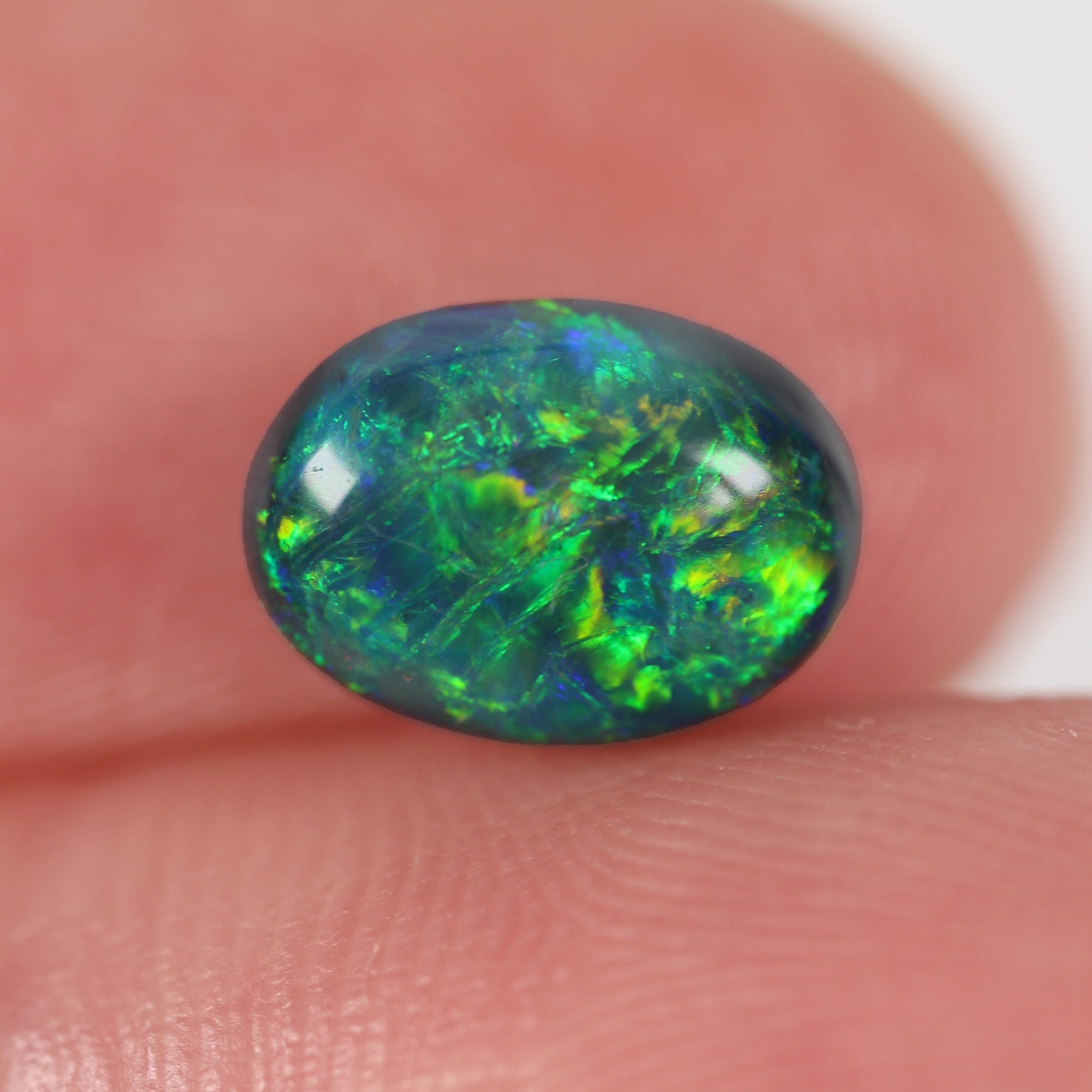 1.42ct Black Opal - 6 x 8.5 x 4.5mm