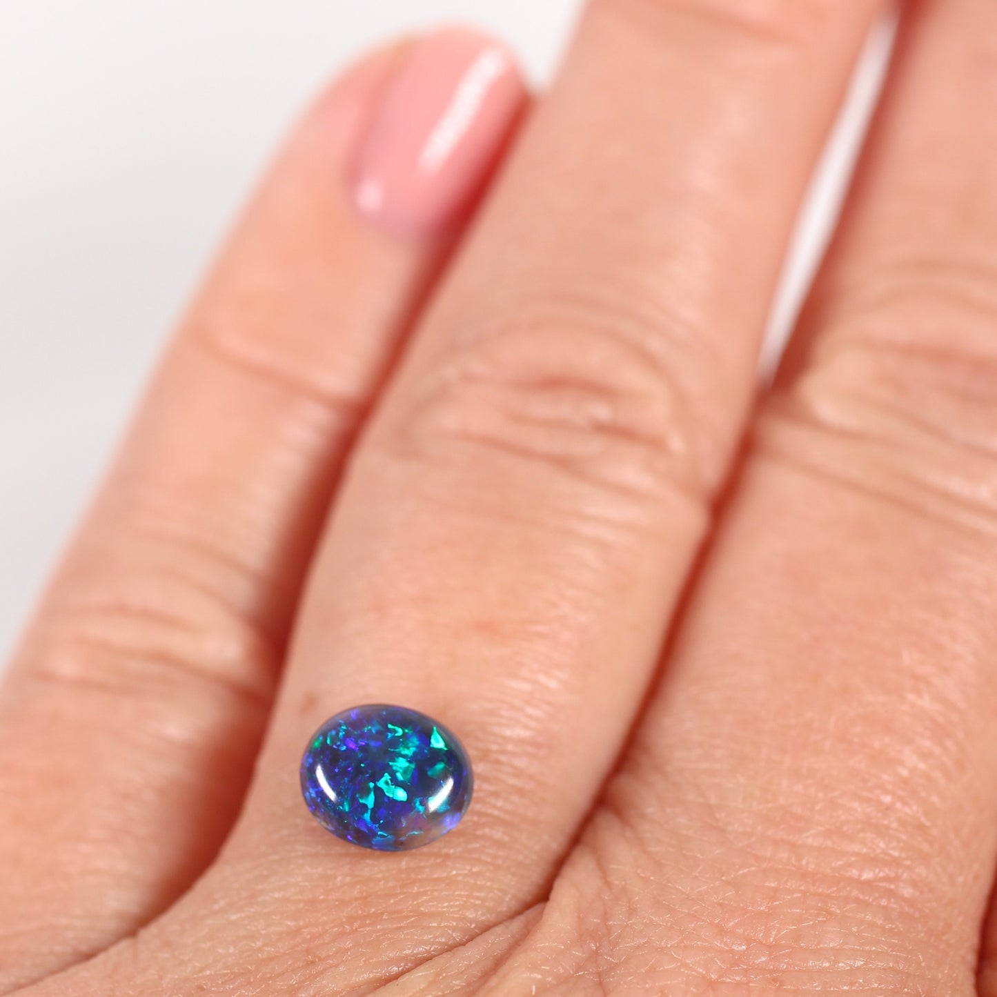 1.23ct Black Opal - 6.7 x 7.8 x 4.10mm