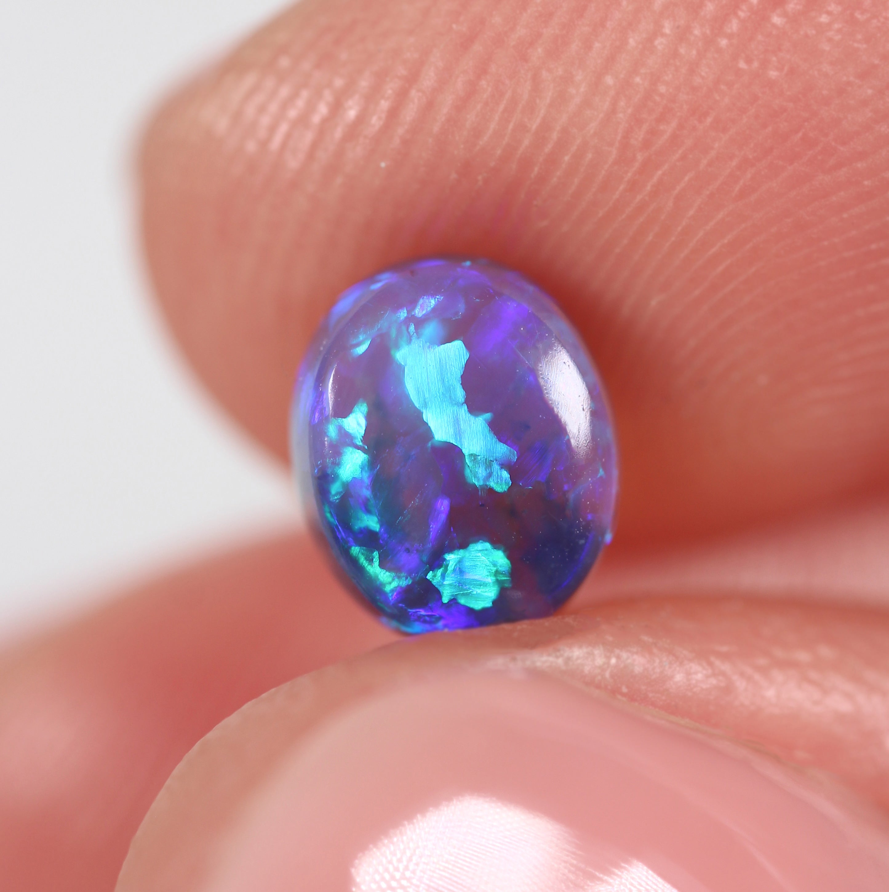 1.13ct Black Opal - 6.2 x 7.4 x 3.7 mm