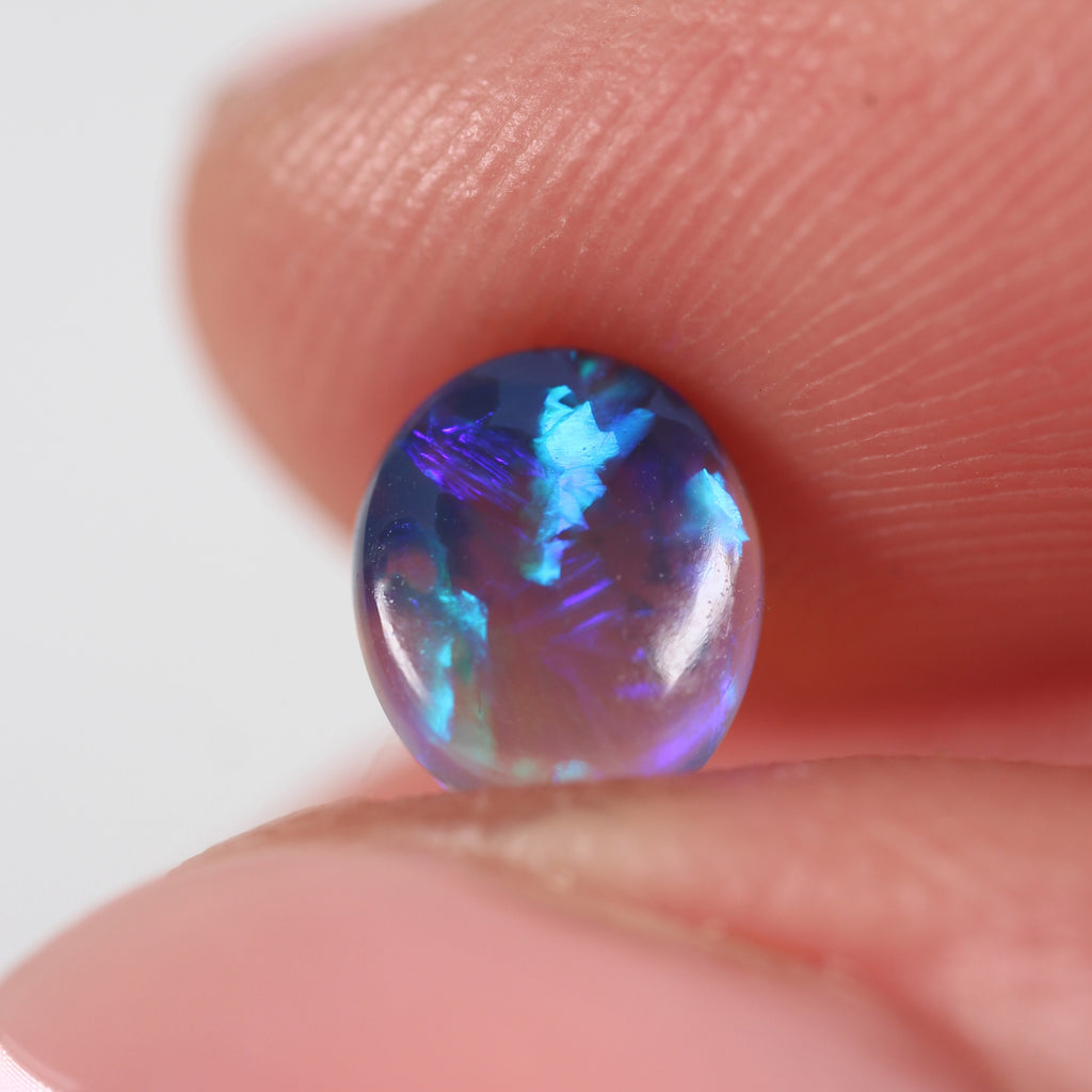 1.13ct Black Opal - 6.2 x 7.4 x 3.7 mm