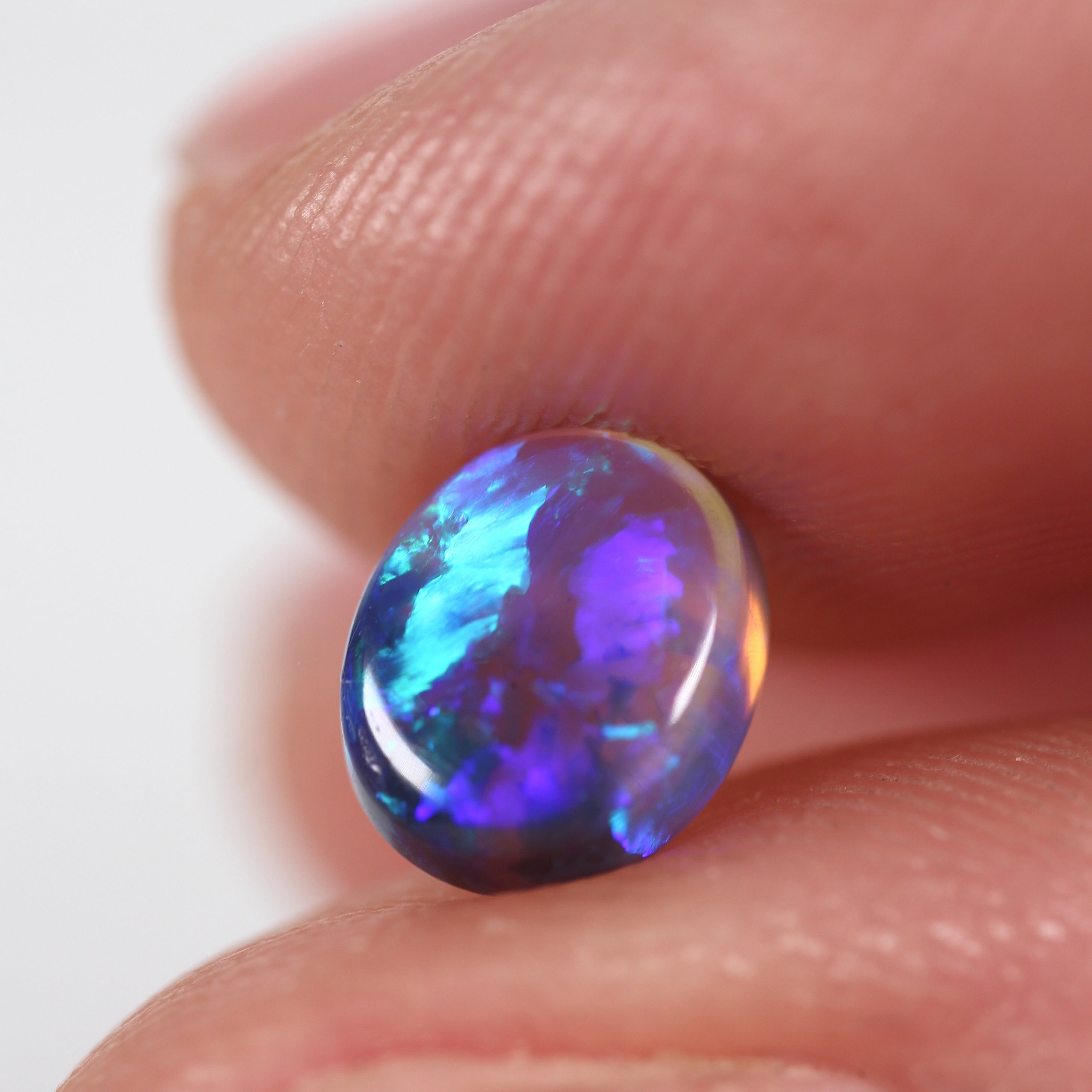 1.13ct Black Opal - 6.2 x 7.4 x 3.7 mm