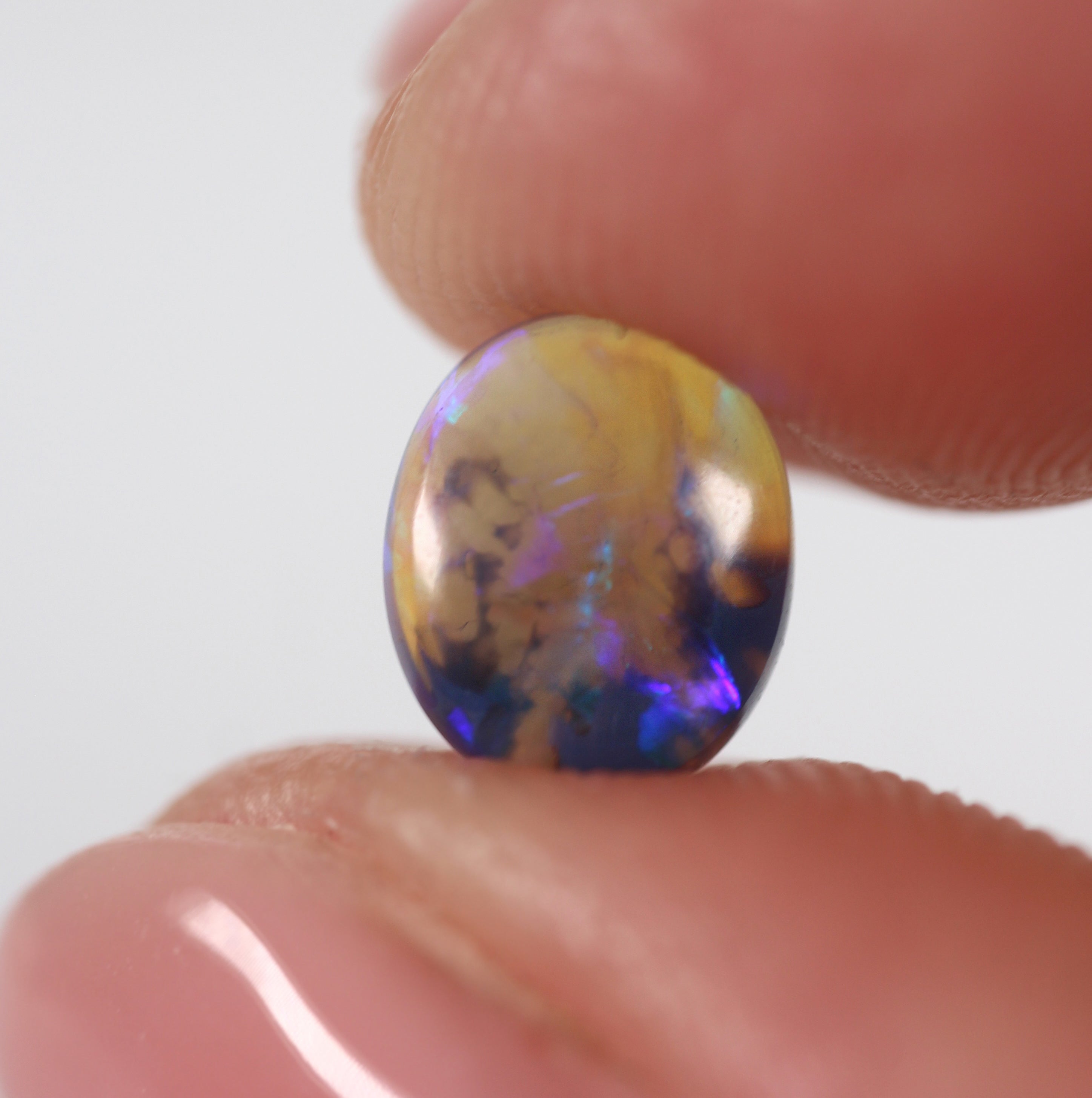 1.13ct Black Opal - 6.2 x 7.4 x 3.7 mm